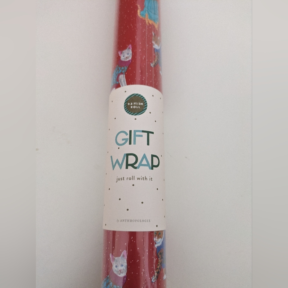 Anthropologie Cat Gift Wrap